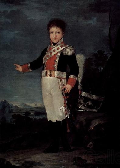 Francisco de Goya Portrat des Don Sebastian Gabriel de Borbon y Braganza Spain oil painting art